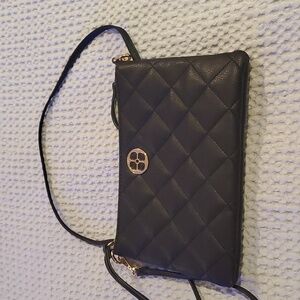IMAN Crossbody. Black with Gold accents (#8)